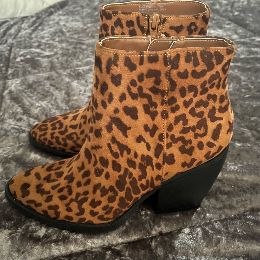 Madden Girl Leopard Print Booties